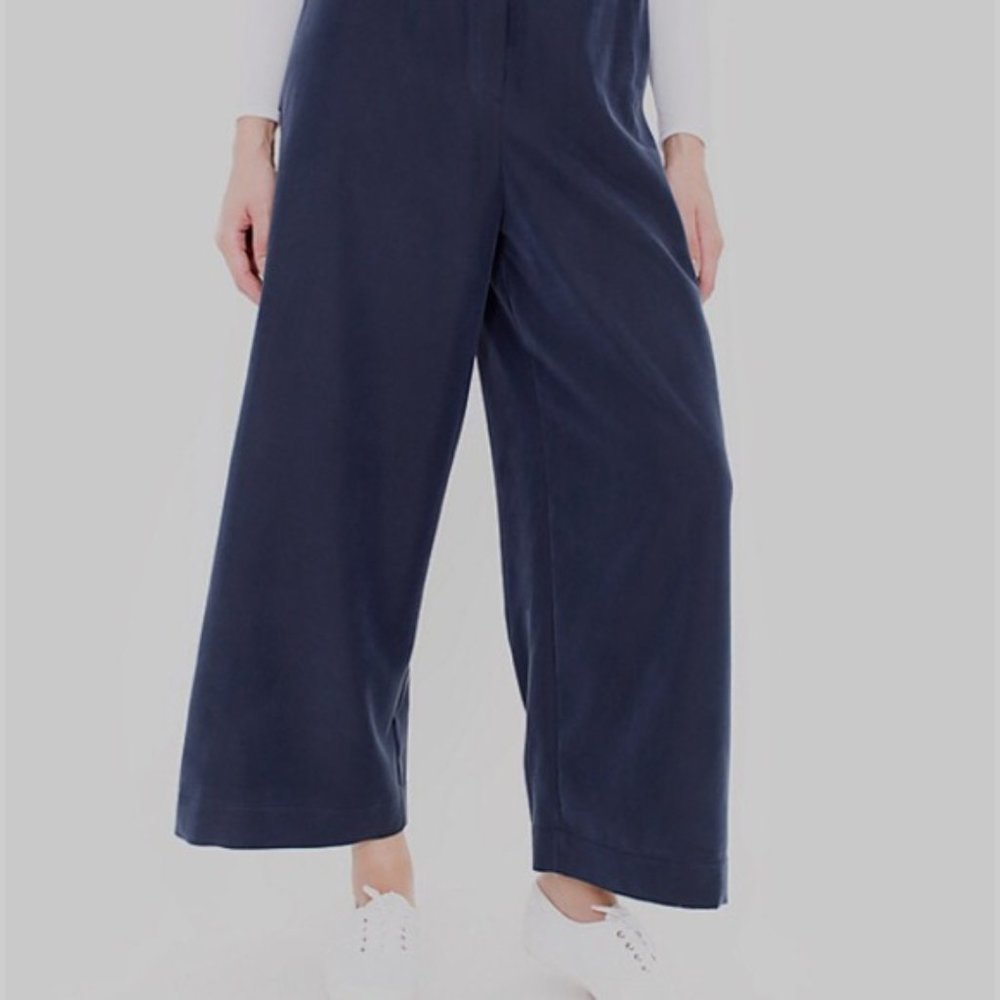 American Apparel Chicago Ankle Navy Culotte Pant